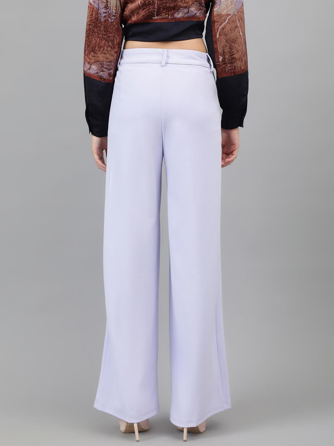 KOTTY Regular Fit Women Purple Trousers 