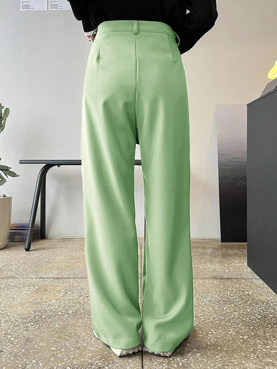 KOTTY Regular Fit Women Light Green Trousers 