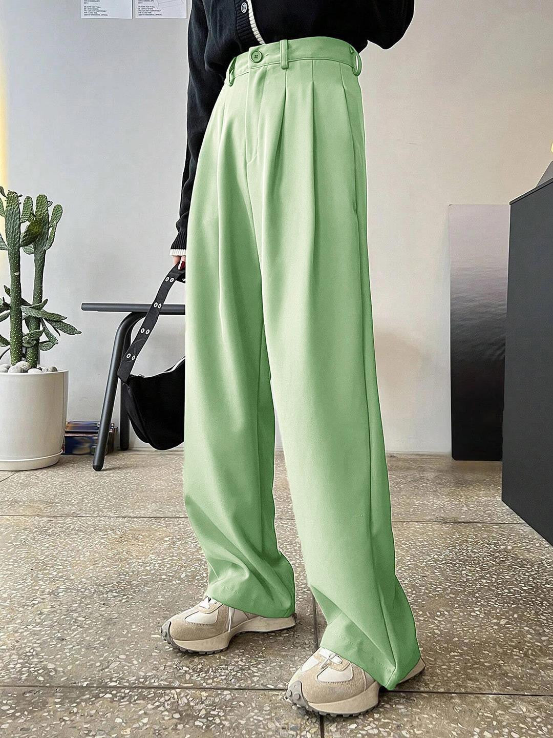 KOTTY Regular Fit Women Light Green Trousers 