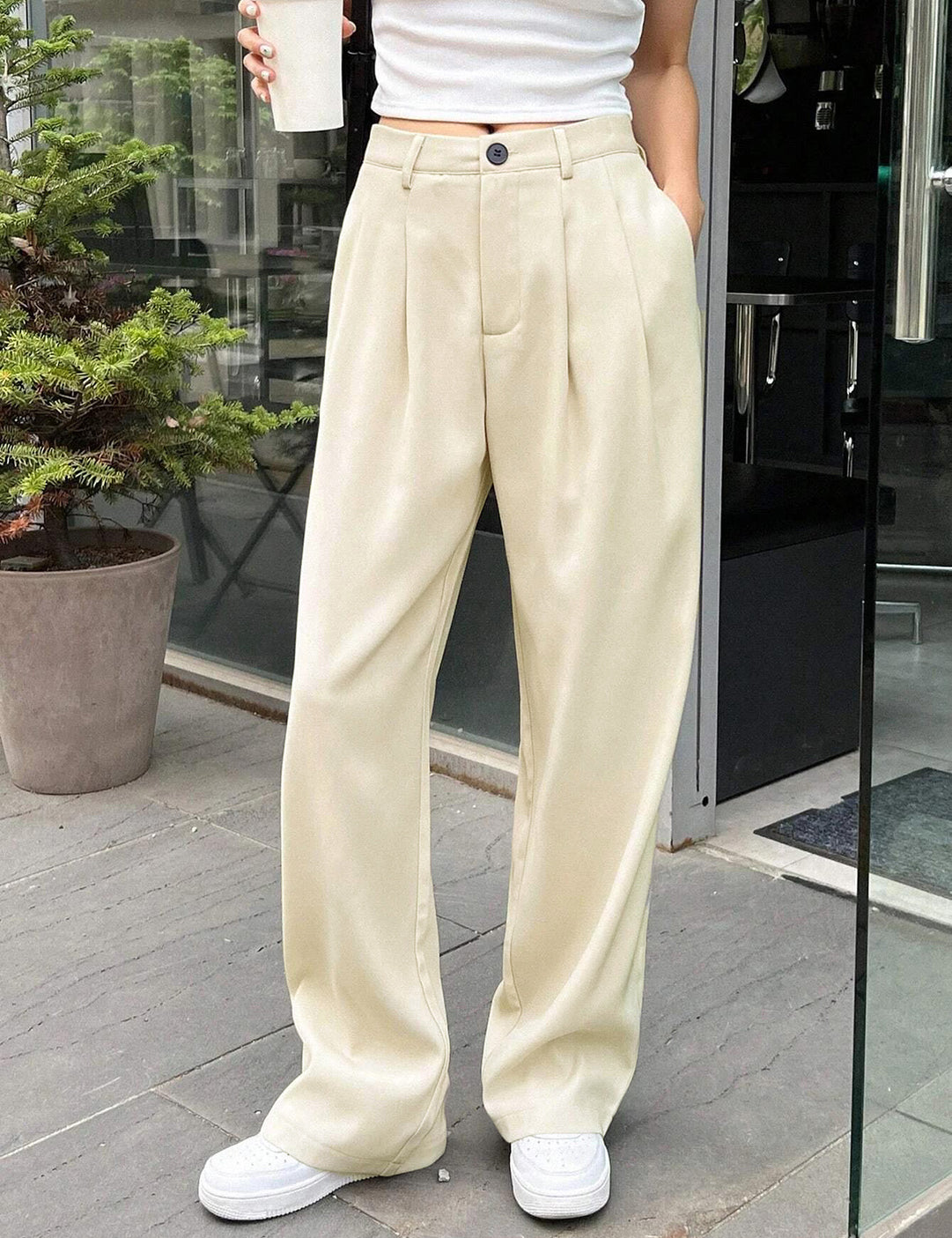 KOTTY Regular Fit Women Solid Trousers