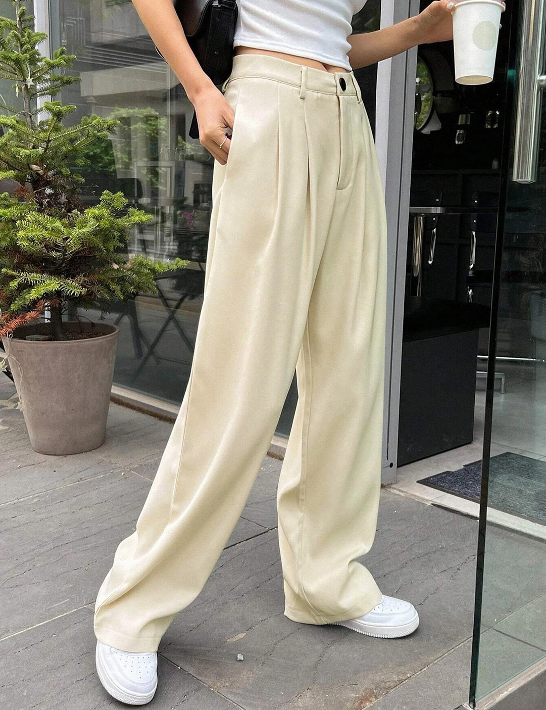 KOTTY Regular Fit Women Solid Trousers