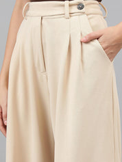 KOTTY Regular Fit Women Beige Trousers 