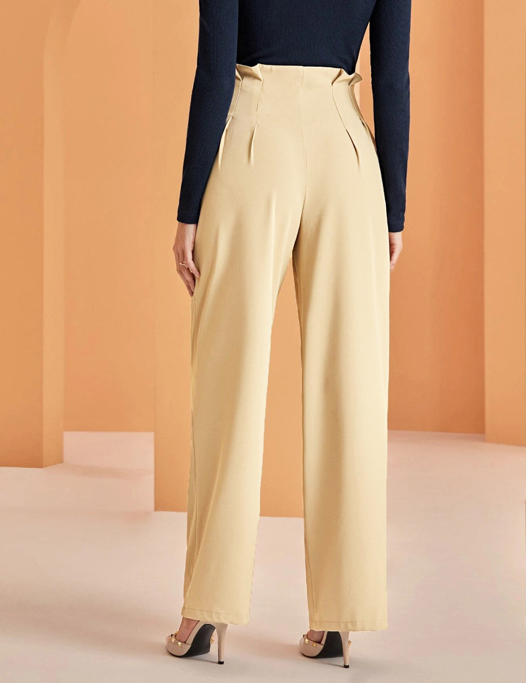 KOTTY Regular Fit Women Beige Trousers 
