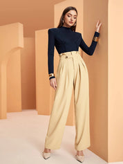 KOTTY Regular Fit Women Beige Trousers 