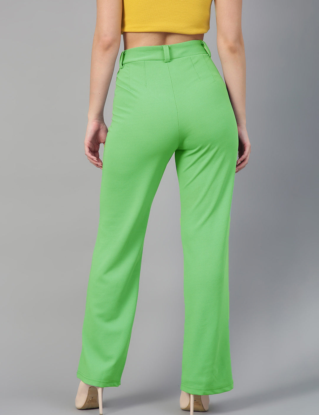 KOTTY Regular Fit Women Light Green Trousers 