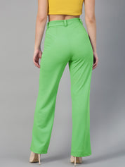 KOTTY Regular Fit Women Light Green Trousers 