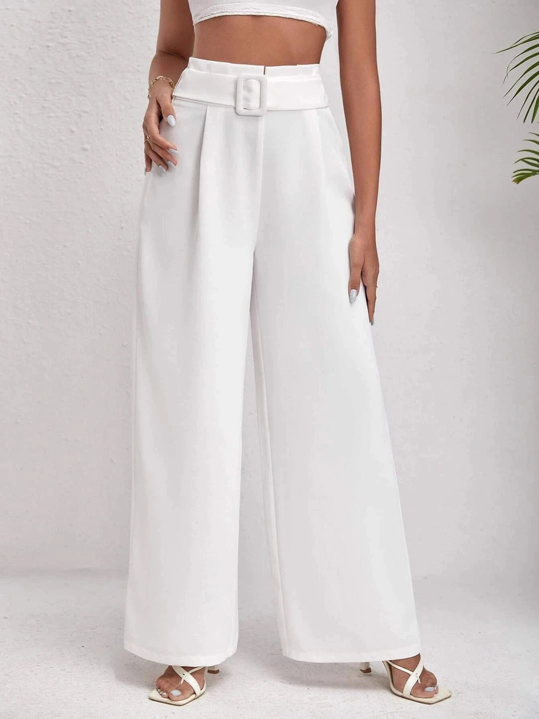 KOTTY Regular Fit Women White Trousers 
