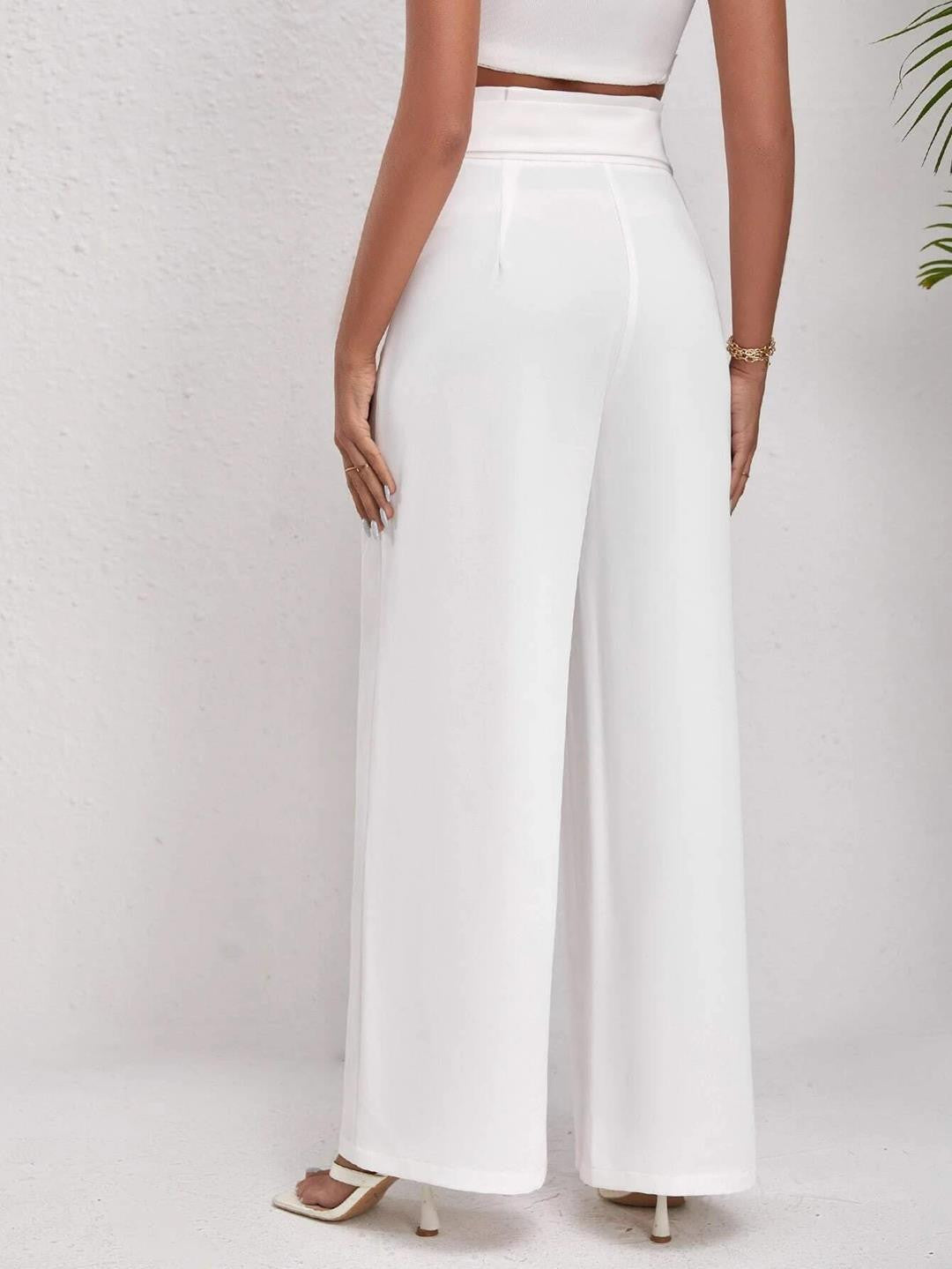KOTTY Regular Fit Women White Trousers 