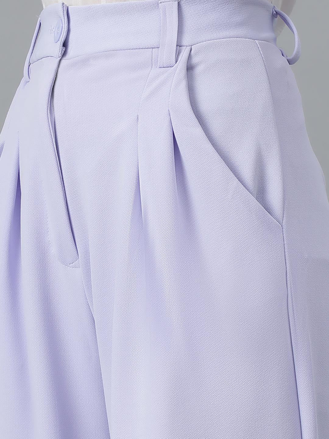 KOTTY Regular Fit Women Purple Trousers 