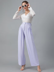 KOTTY Regular Fit Women Purple Trousers 