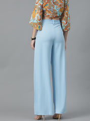 KOTTY Regular Fit Women Blue Trousers 