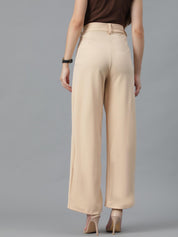 KOTTY Regular Fit Women Beige Trousers 