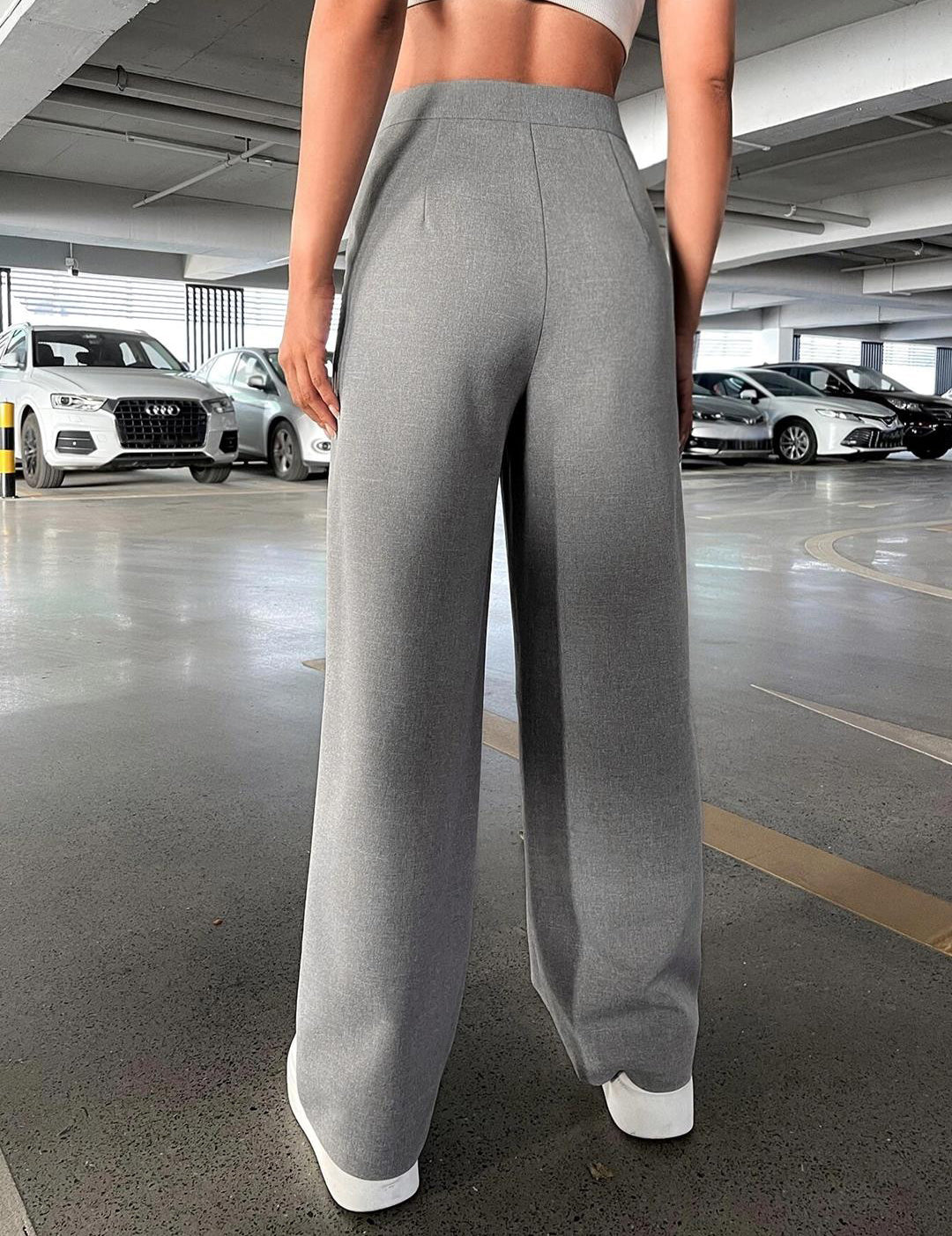 KOTTY Womens Solid Attractive High Rise Pant