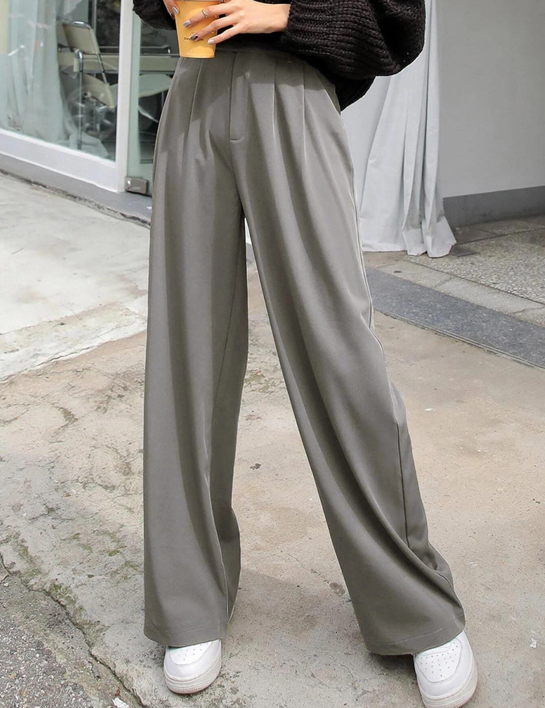 KOTTY Regular Fit Women Grey Trousers 