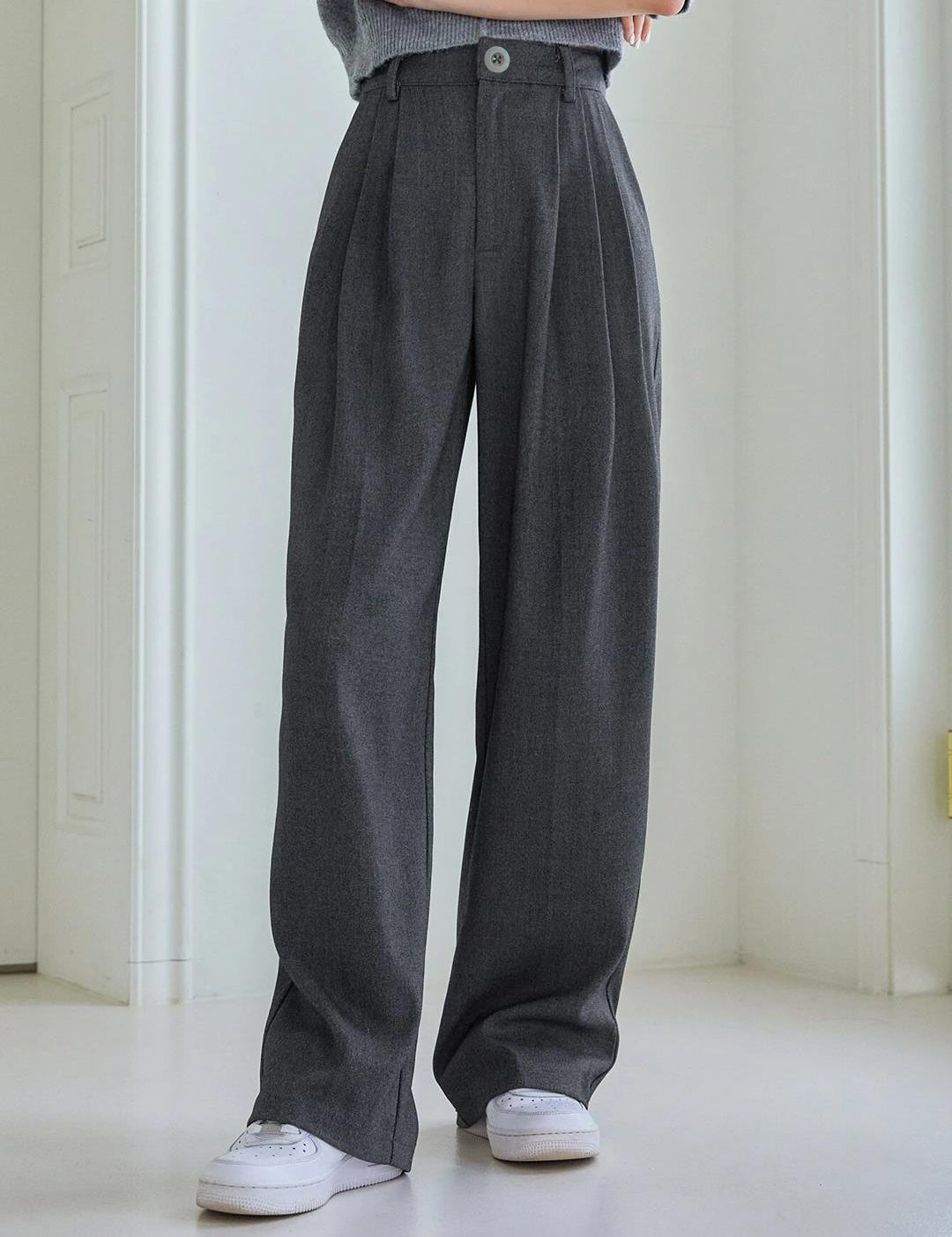 KOTTY Womens Solid Attractive High Rise Pant