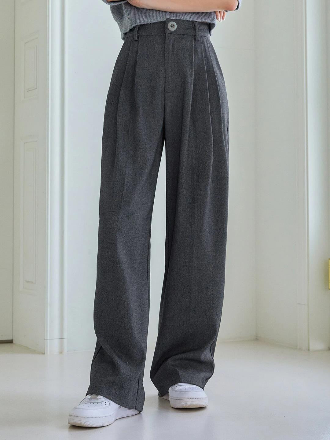 KOTTY Womens Solid Attractive High Rise Pant