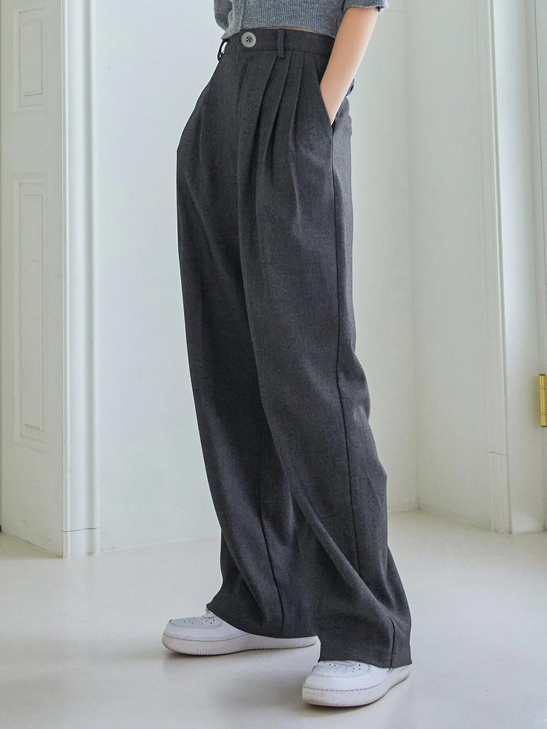 KOTTY Womens Solid Attractive High Rise Pant