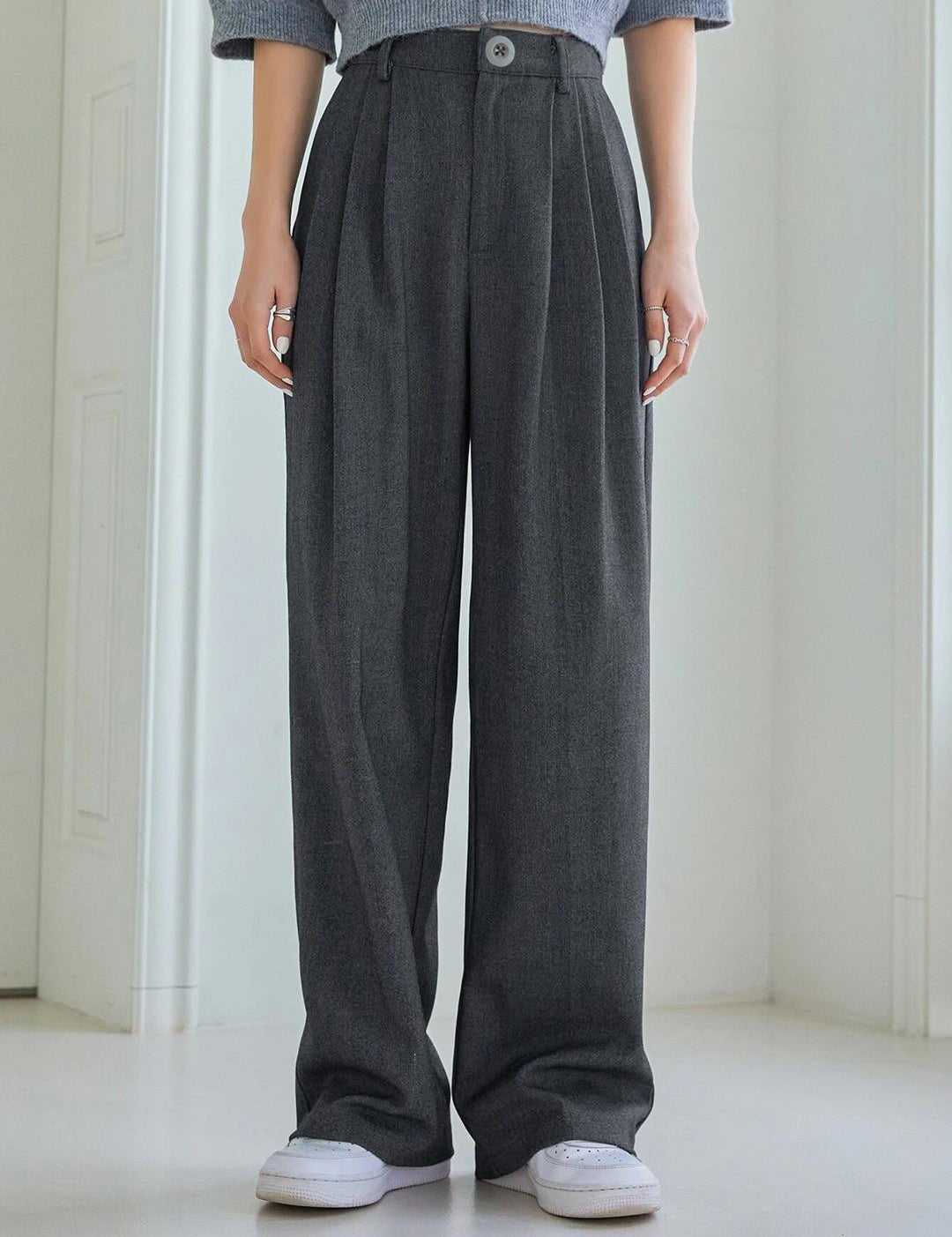 KOTTY Womens Solid Attractive High Rise Pant