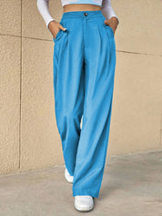 KOTTY Straight Fit Women Light Blue Trousers 