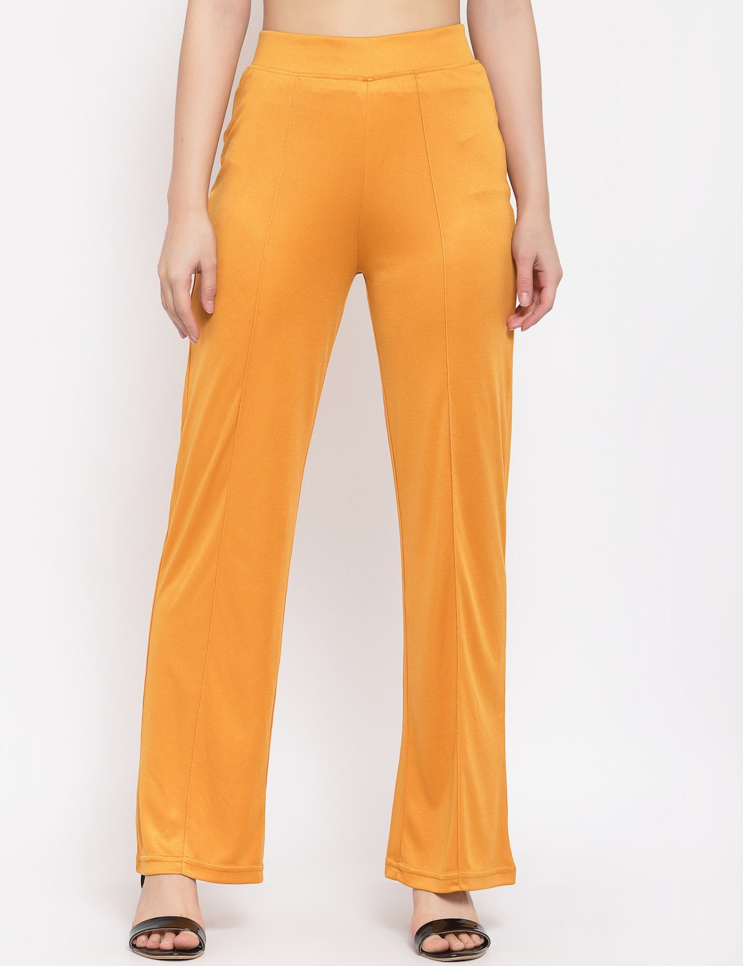 KOTTY Womens Solid Attractive High Rise Pant