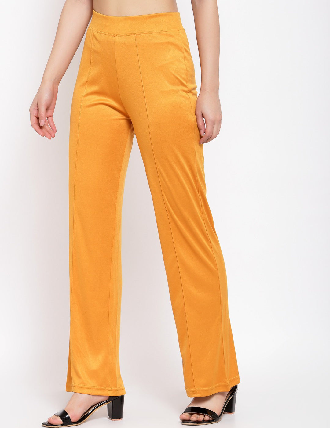 KOTTY Womens Solid Attractive High Rise Pant