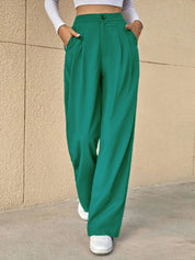 KOTTY Regular Fit Women Dark Green Trousers 