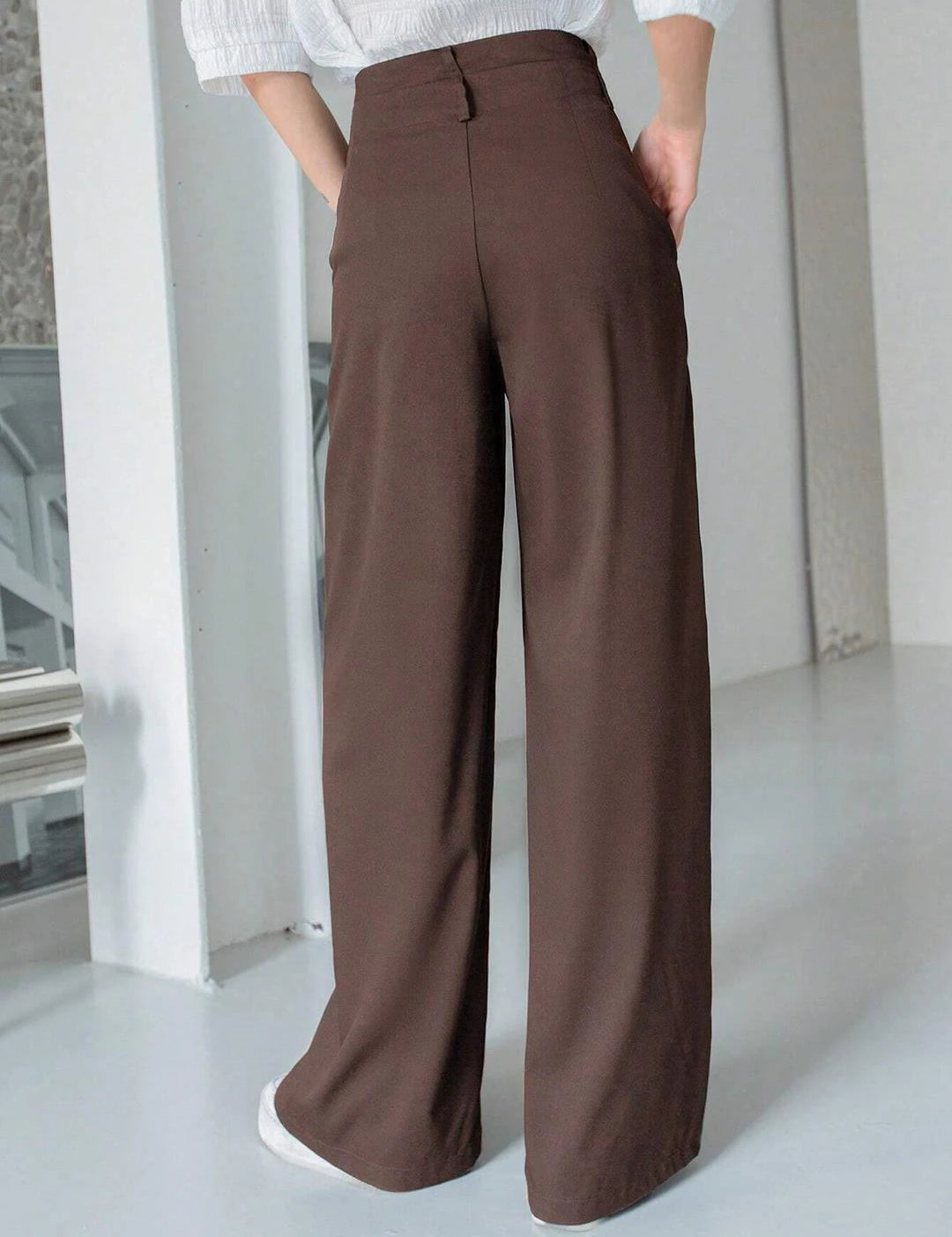 KOTTY Womens Solid Attractive High Rise Pant
