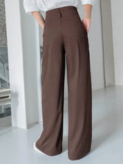 KOTTY Womens Solid Attractive High Rise Pant