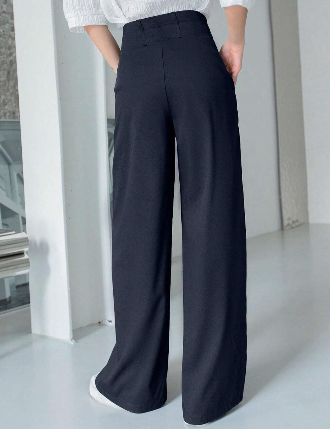 KOTTY Womens Solid Attractive High Rise Pant