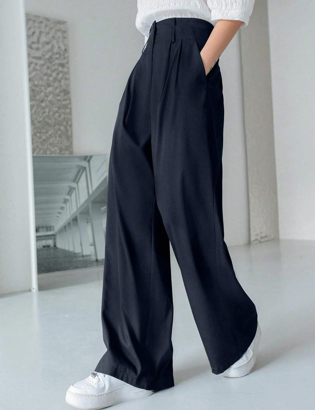 KOTTY Womens Solid Attractive High Rise Pant
