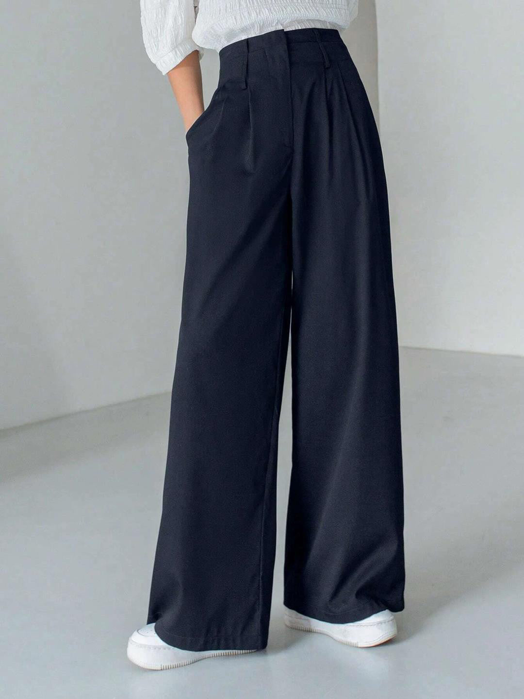 KOTTY Womens Solid Attractive High Rise Pant