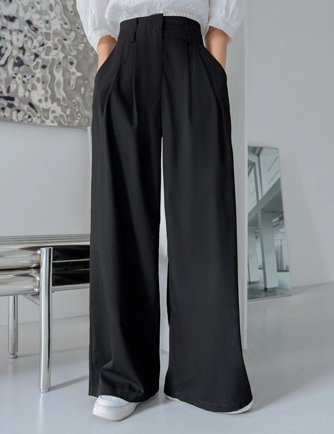 KOTTY Womens Solid Attractive High Rise Pant