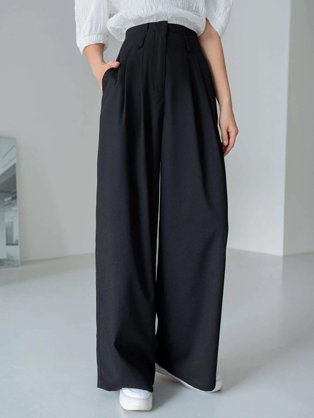 KOTTY Womens Solid Attractive High Rise Pant
