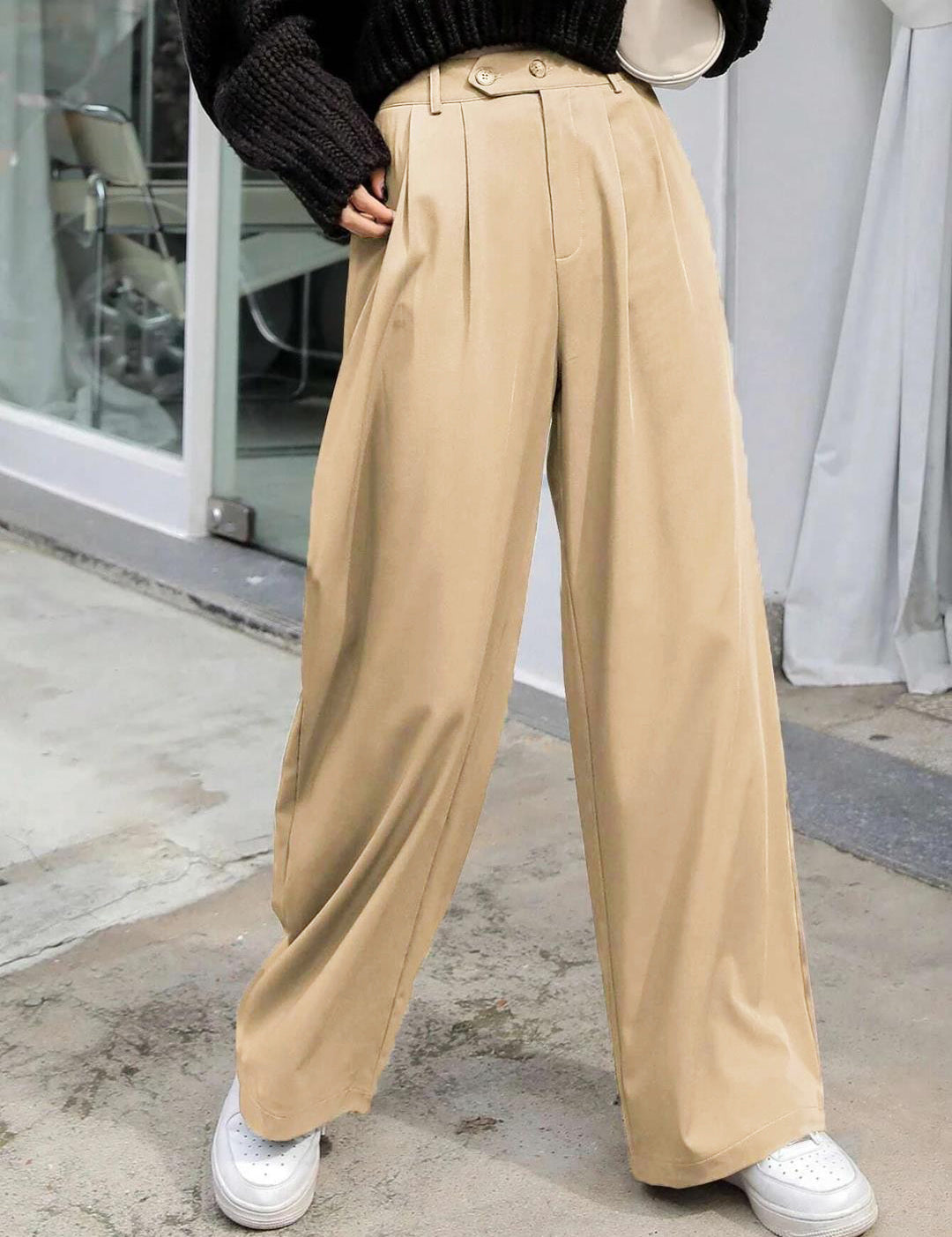 KOTTY Regular Fit Women Beige Trousers 