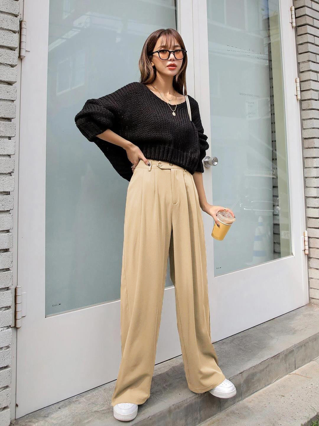 KOTTY Regular Fit Women Beige Trousers 