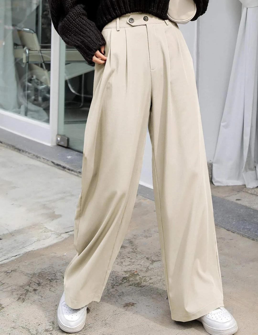KOTTY Regular Fit Women Beige Trousers 