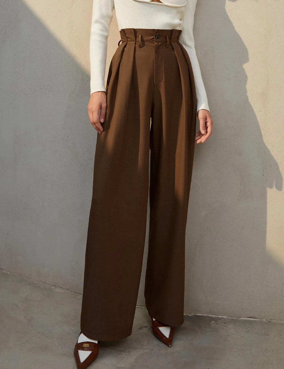 KOTTY Regular Fit Women Brown Trousers 