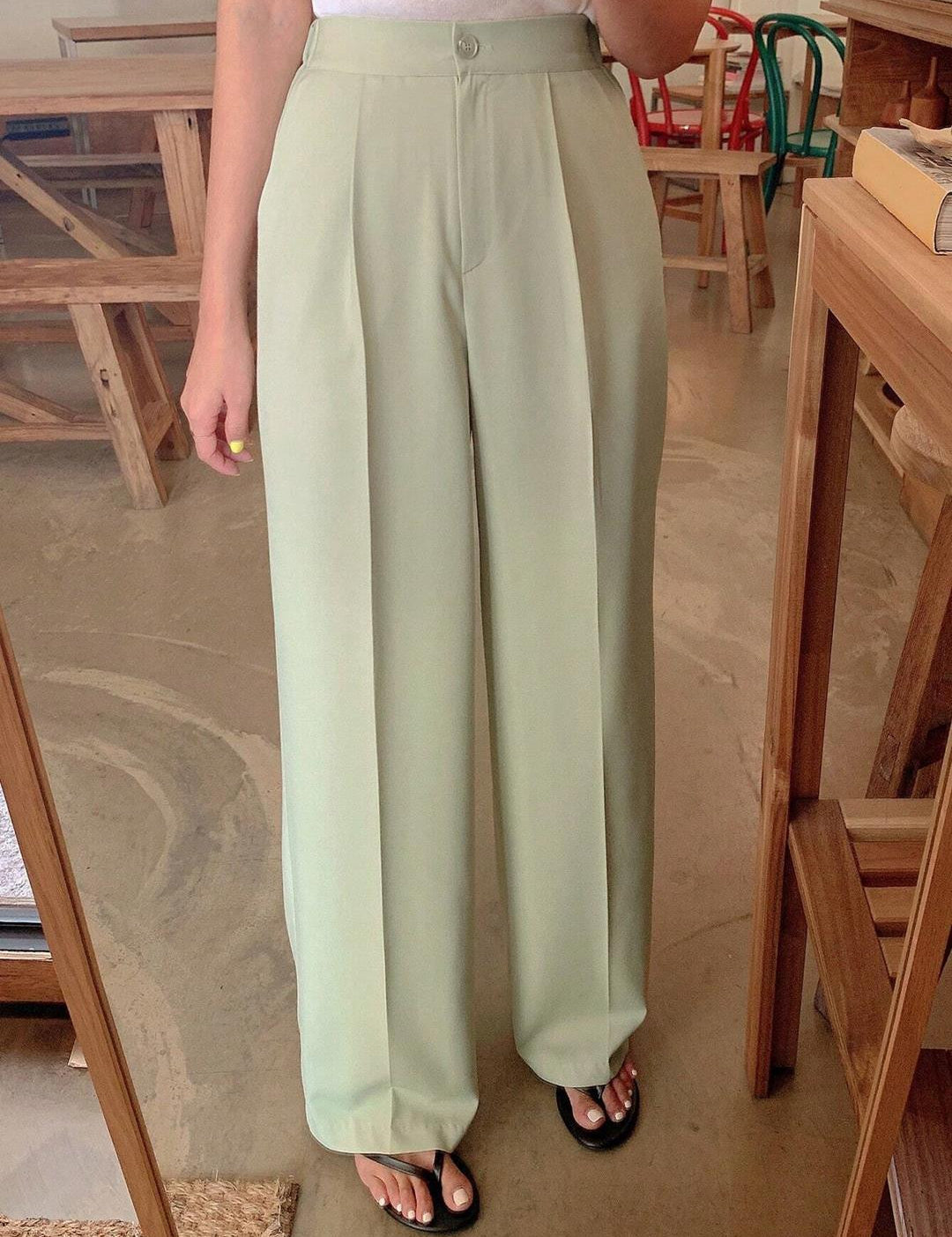 KOTTY Regular Fit Women Light Green Trousers 