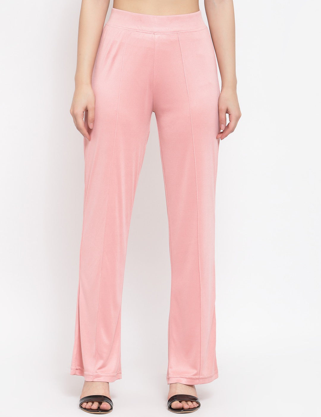 KOTTY Flared Women Pink Trousers 