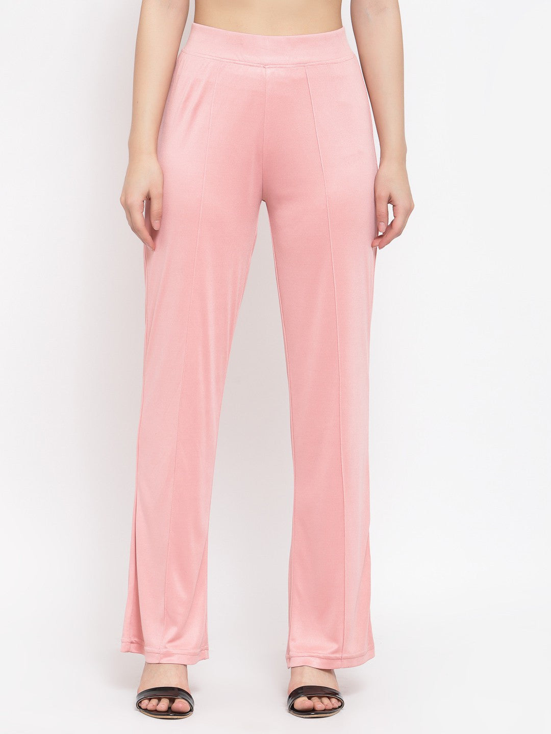 KOTTY Flared Women Pink Trousers 