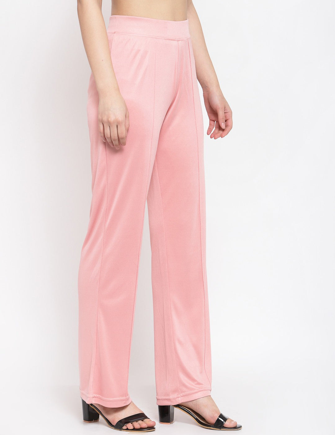 KOTTY Flared Women Pink Trousers 