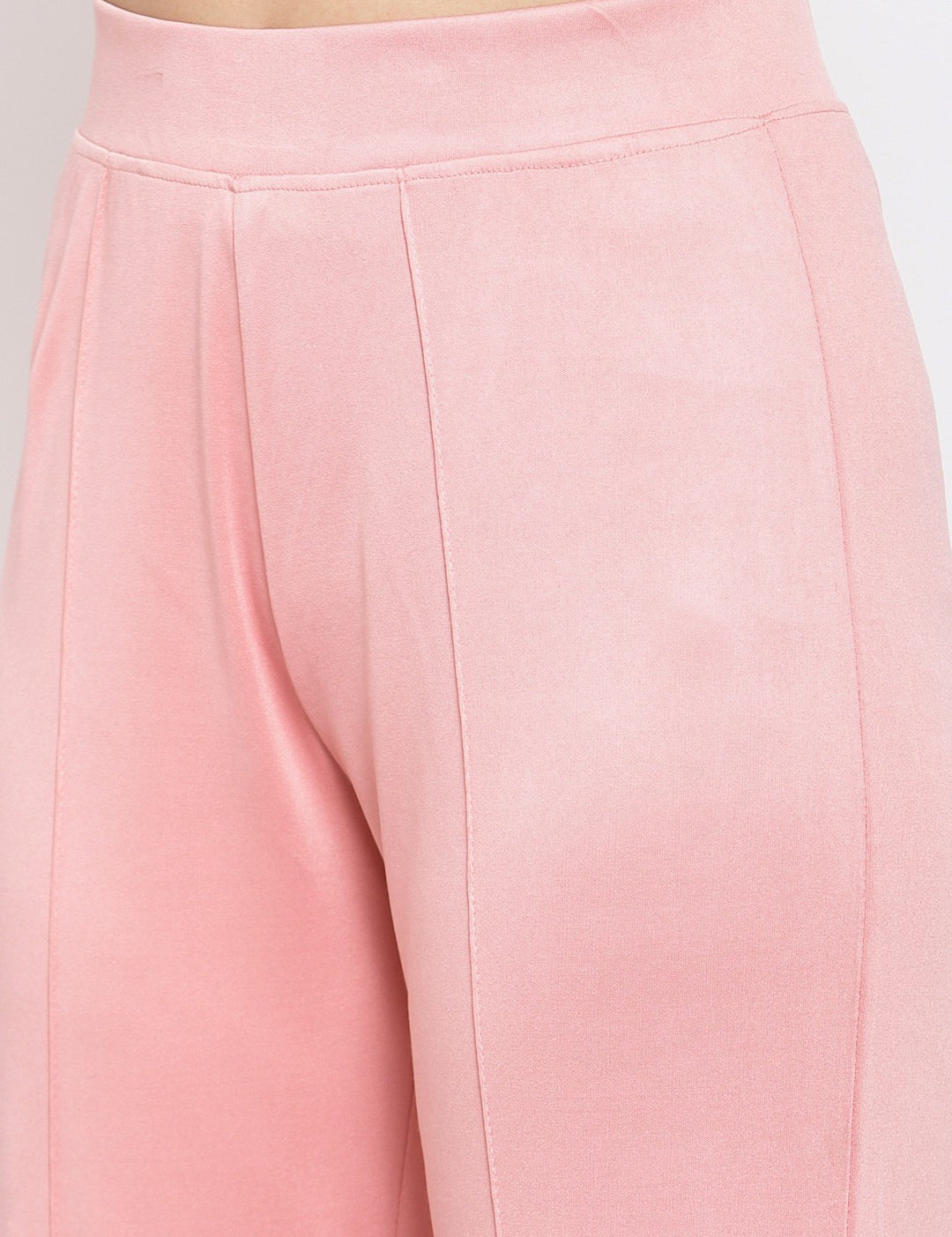 KOTTY Flared Women Pink Trousers 