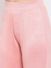 KOTTY Flared Women Pink Trousers 