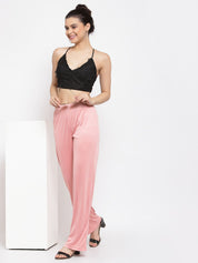 KOTTY Flared Women Pink Trousers 