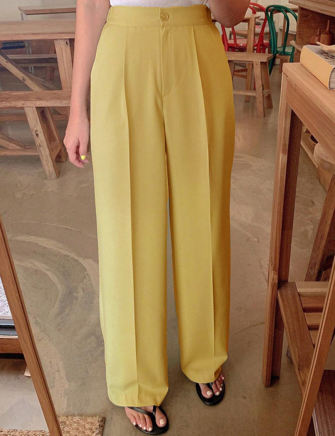 KOTTY Womens Solid Attractive High Rise Pant