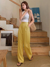 KOTTY Womens Solid Attractive High Rise Pant