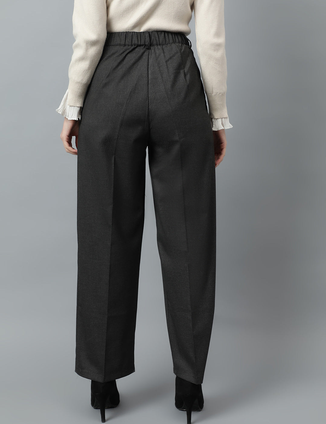 KOTTY Regular Fit Women Grey Trousers 