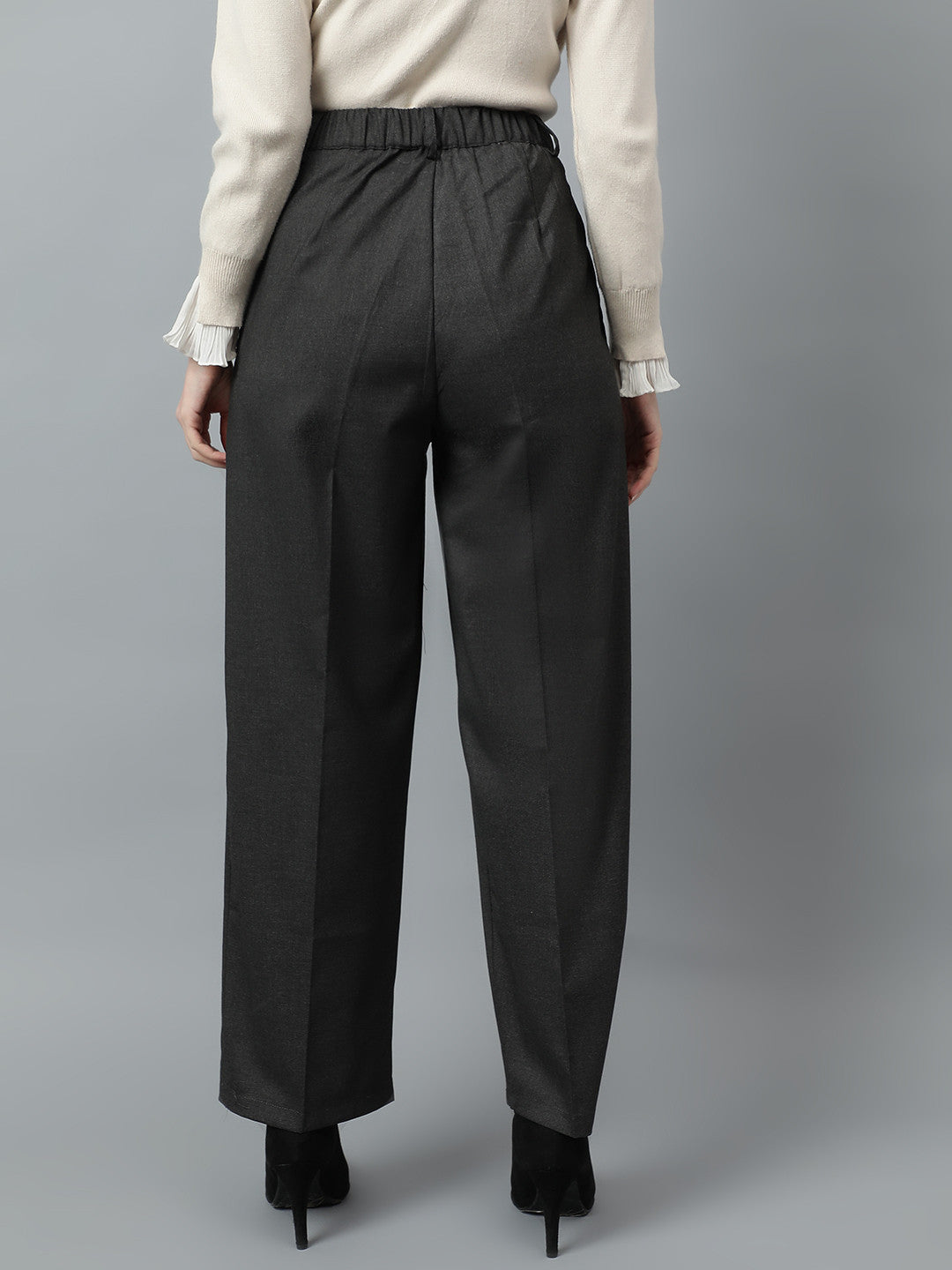 KOTTY Regular Fit Women Grey Trousers 