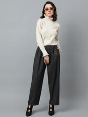 KOTTY Regular Fit Women Grey Trousers 