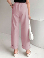 KOTTY Womens Solid Attractive High Rise Pant